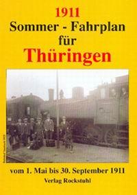 Sommer - Fahrplan für Thüringen 1911