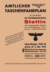 Amtlicher Taschenfahrplan für Stettin - Jahresfahrplan 1942/43