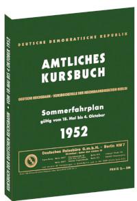 Kursbuch der Deutschen Reichsbahn. Sommerfahrplan 1952