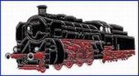 Krawattenklammer Dampflok 18 505 schwarz